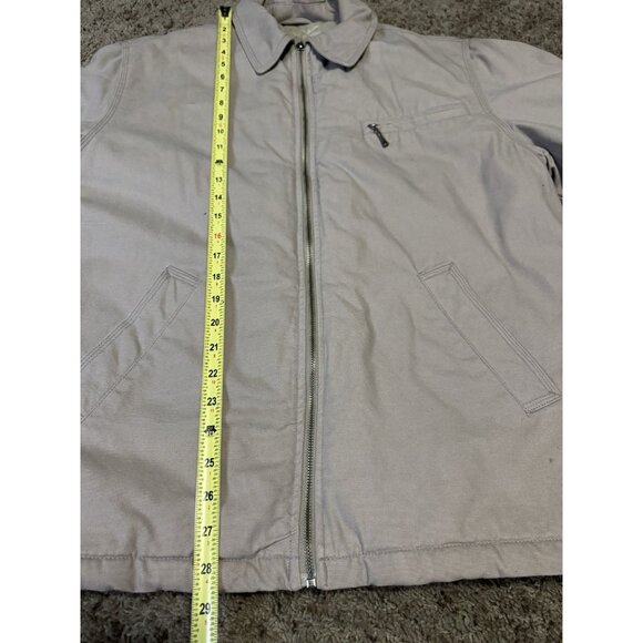 Mens Canvas Jacket Quilt Lining Workwear Utility Chore Outdoor Fishing Thick S - Picture 14 of 14